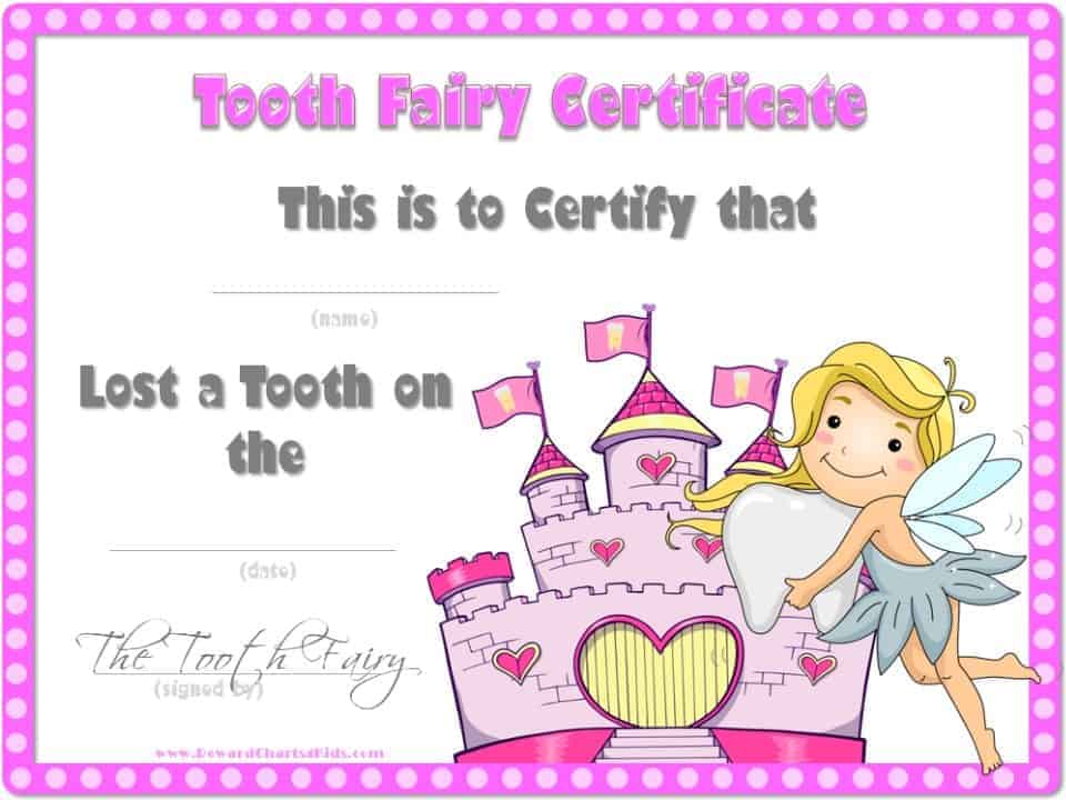 first tooth fairy letter template