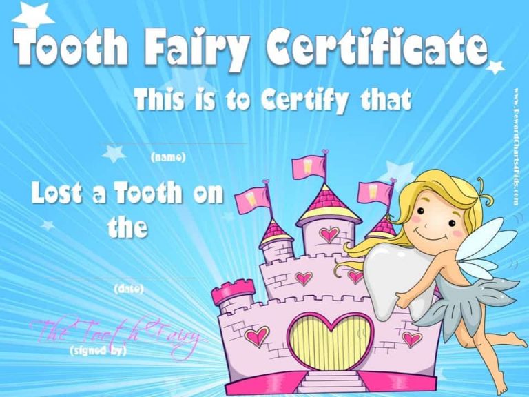 FREE Official Tooth Fairy Certificate & Letter | Customize FREE