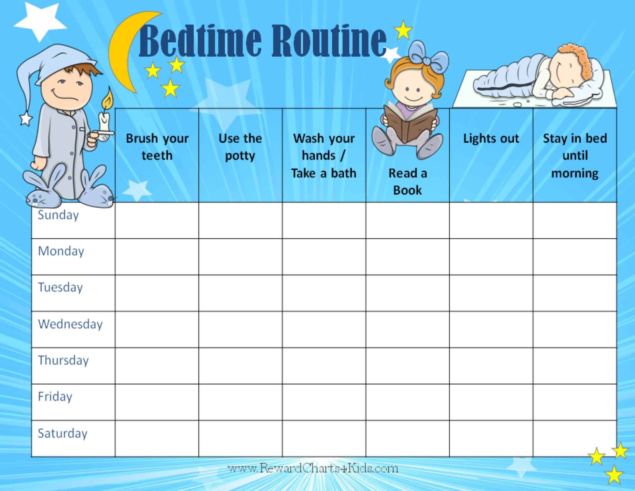 free-printable-bedtime-routine-chart-customize-online-then-print