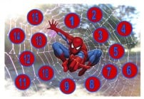 free printable spiderman star chart