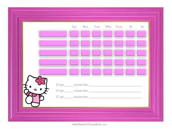 Hello Kitty Behavior Chart With Images Behaviour Char - vrogue.co