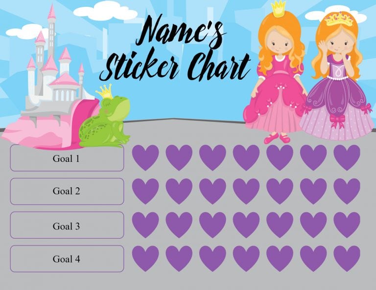 Free Princess Behavior Chart | Editable and Printable