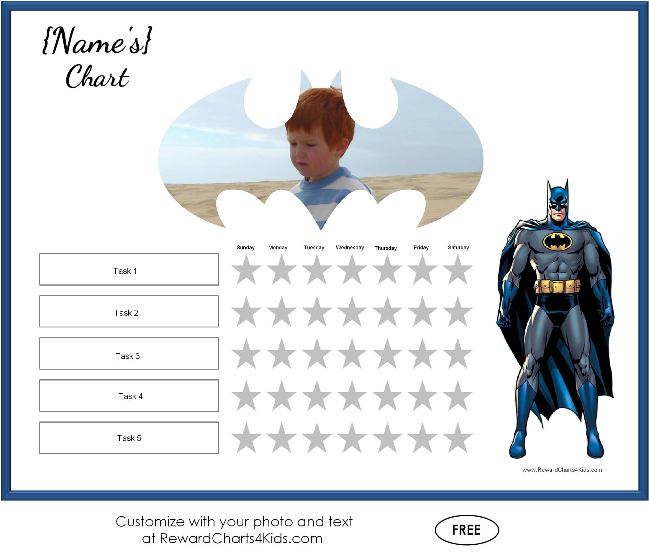 Reward Charts For Kids Reward Instant Download Batman Reward Chart Toys Games Toys Etna pe