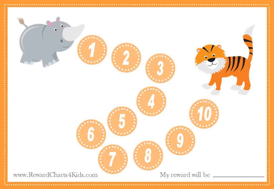 Animal Reward Charts Free Printable Customizable Charts