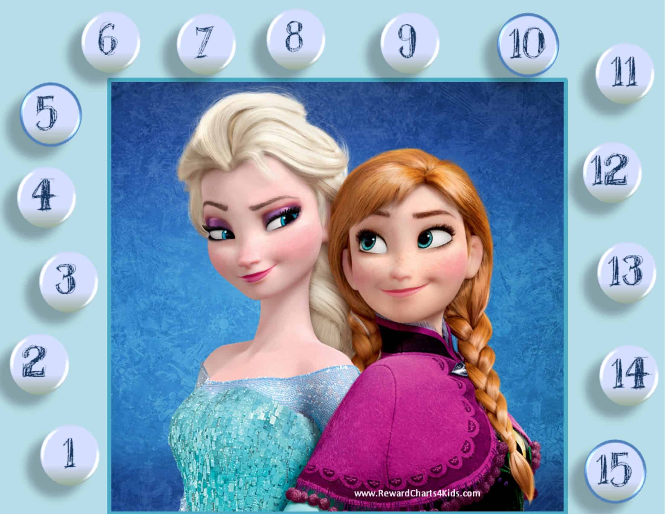 Frozen Sticker Charts