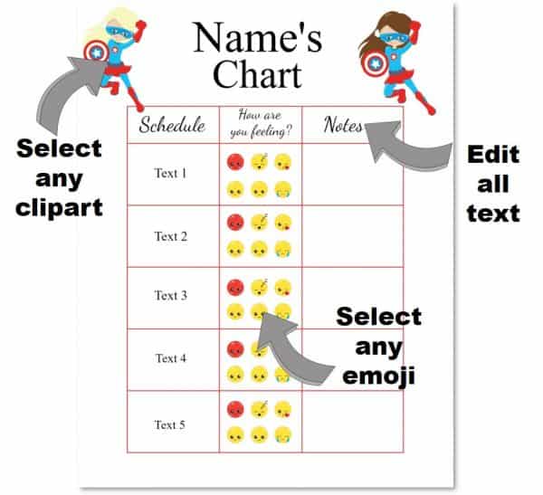 FREE Feeling Chart for Kindergarteners with Photos