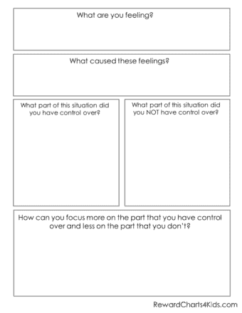 Emotions worksheet