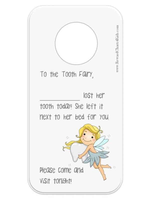Tooth Fairy Letter Free Printable
