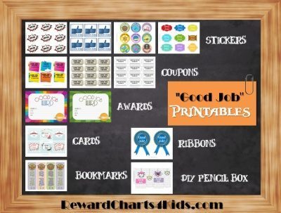 Stickers Round Well Done Great Job School Children's Labels Teacher Award  Kids