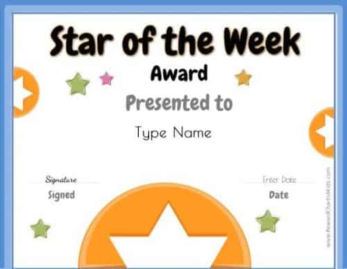 Star of the Week Printables | Customize with your Photo and/or Text