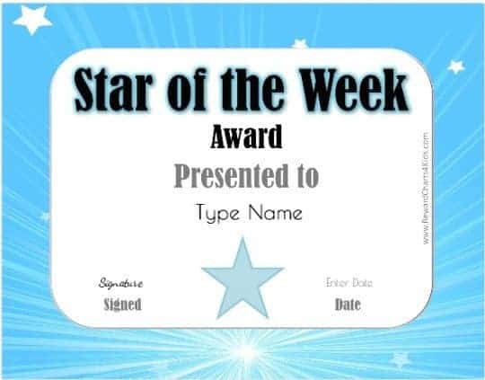 Star of the Week Printables | Customize with your Photo and/or Text