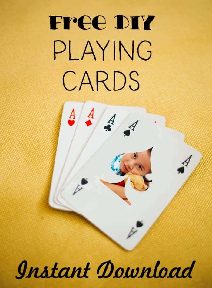 Free Printable Custom Playing Cards Add Your Photo and/or Text