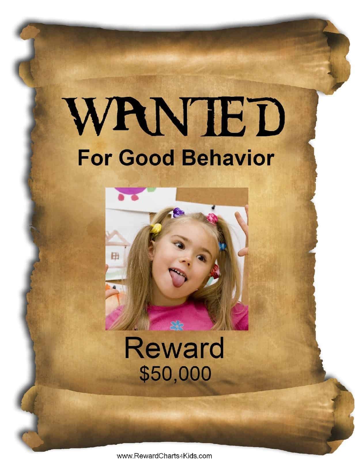 Wanted Poster Printable Template