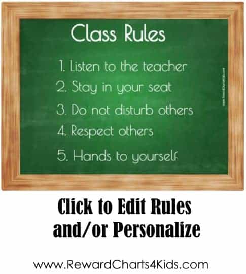 Classroom Rules Poster Diy