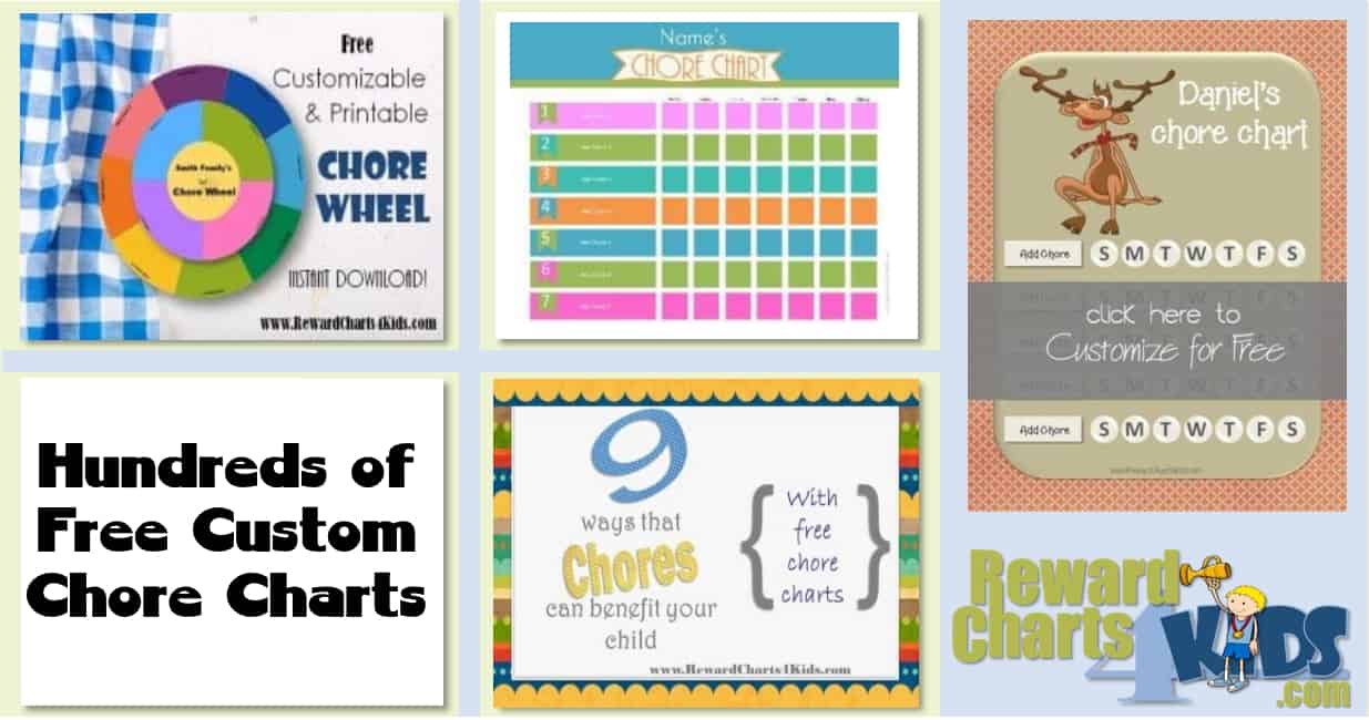 Free Printable Chore Chart For Kids Customize Online Print At Home