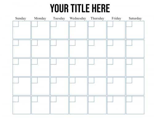 Monthly behavior chart calendar