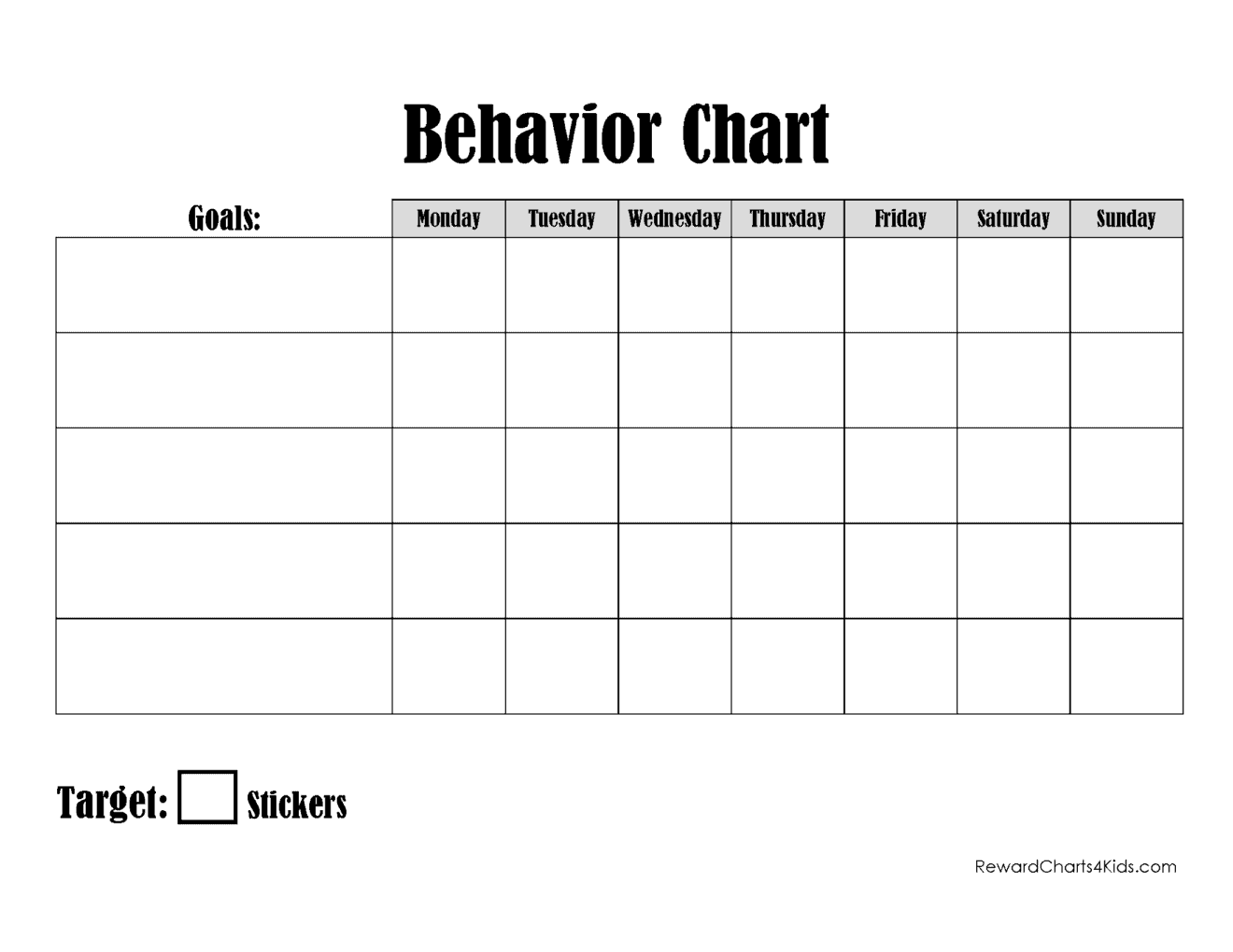 Free Printable Behavior Charts Customize Online Hundreds Of Charts