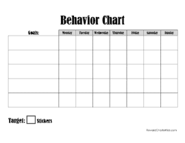 Free Printable Behavior Charts | Customize online | Hundreds of Charts