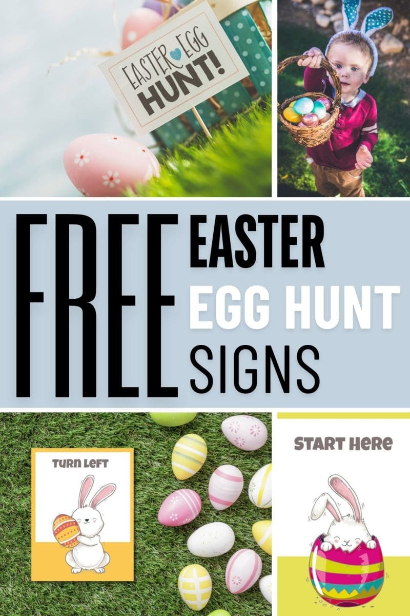 Printable Egg Hunt Signs