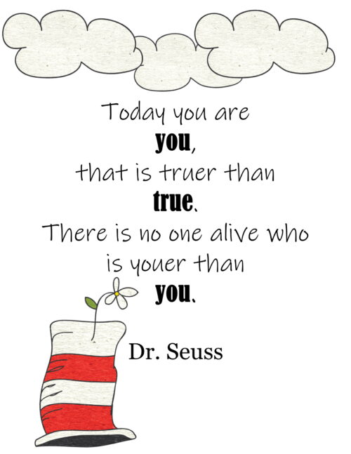 FREE Printable Posters With Dr Seuss Graduation Quotes