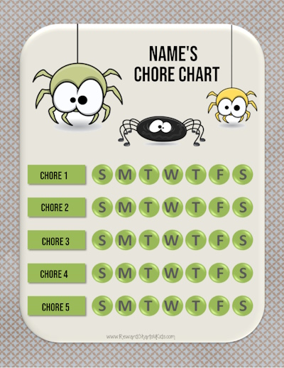 cute chore charts