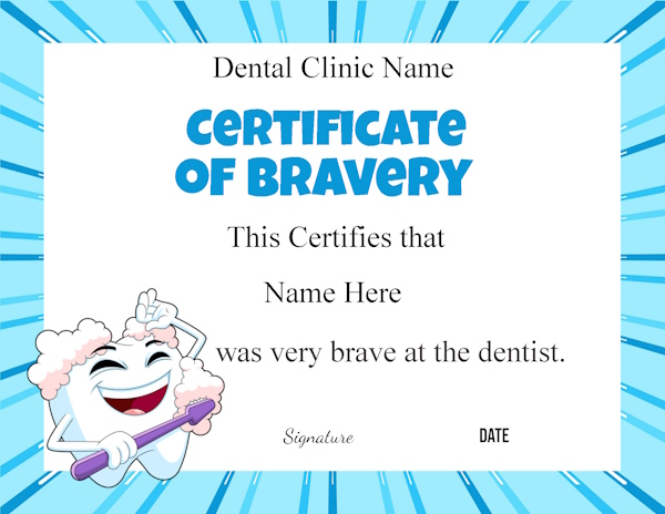 dental certificate for patient