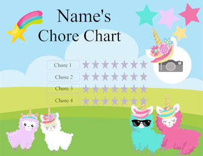 cute chart for kids