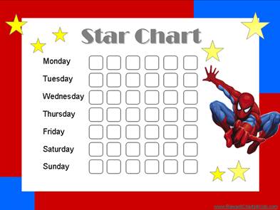 free star chart printable